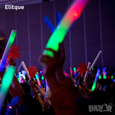 Цветен RGB LED светещ стик от пяна, парти стик , снимка 7 - Лед осветление - 52903625