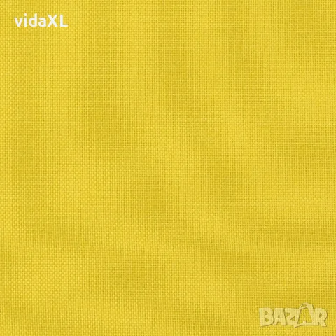 vidaXL 2-местен диван с декоративни възглавници светложълт 120 см плат, снимка 7 - Дивани и мека мебел - 56146706