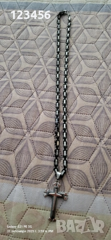 Ланец от медицинска стомана , снимка 3 - Колиета, медальони, синджири - 53437981