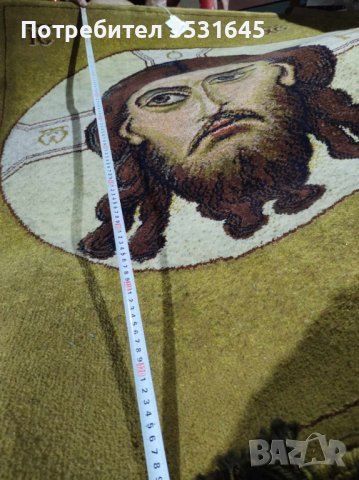 Огромен тъкан гоблен с изображение на Исус Христос