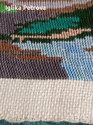 Гоблен -Ваза с цветя, снимка 9 - Гоблени - 52713905