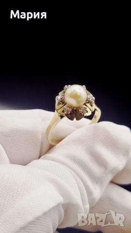 ЗЛАТЕН ПРЪСТЕН С ДИАМАНТИ 6.70ГР, снимка 5 - Пръстени - 53571204