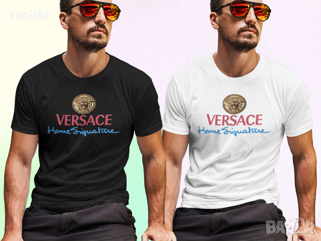  Мъжка тениска Versace Версаче принт 6 модела, снимка 4 - Тениски - 28750494
