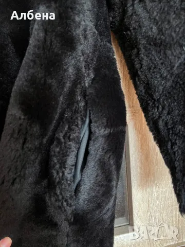 Дамско двуцветно палто Luter от агнешка кожа, снимка 7 - Палта, манта - 48883998