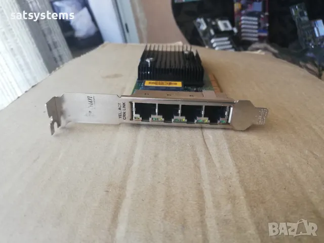 Sun ATLS1QGE Quad-Port PCI-Express х8 Gigabit Ethernet UTP Low Profile Adapter, снимка 2 - Мрежови адаптери - 47973710