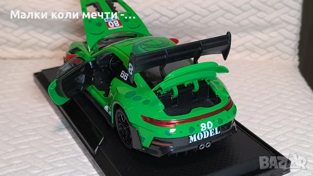 Метална кола Porsche, мащаб 1:24 , чисто нова , снимка 8 - Колекции - 56230820