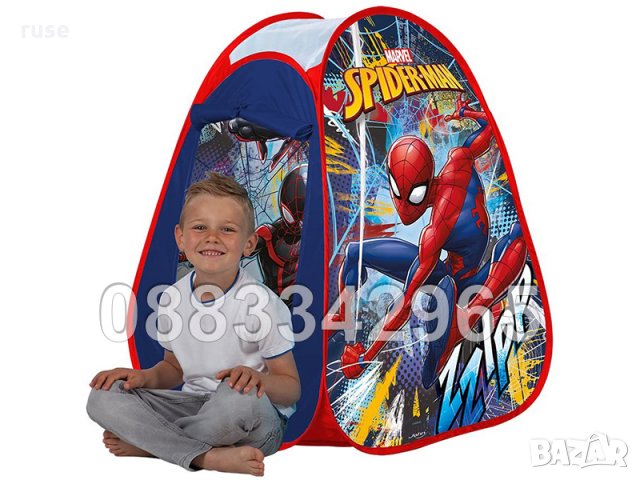 НОВИ! JOHN Палатка за игра - POP UP - Spiderman - Спайдърмен