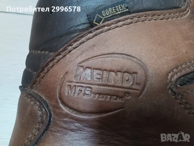 Meindl 44 номер goretex ловно туристически кожени обувки Мендел, снимка 6 - Мъжки боти - 55854161