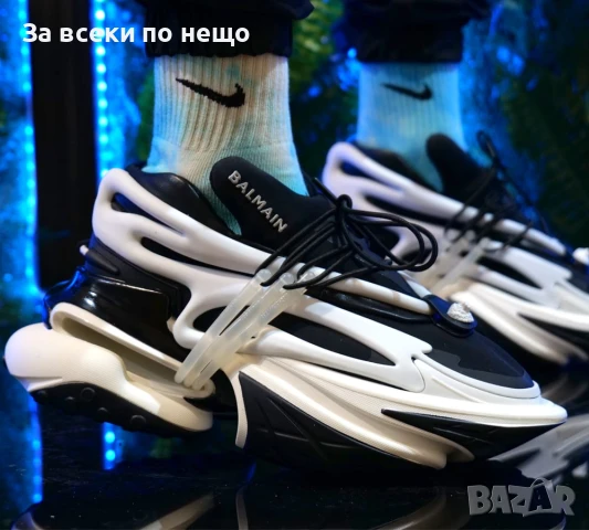 Balmain Unicorn Дамски Маратонки С Кутия🔝Дамски Спортни Обувки Белмейн Юникорн Бяло/Черно Код SM-44, снимка 1