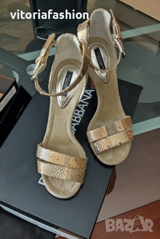 Dolce & Gabbana оригинални дамски сандали, снимка 5 - Дамски обувки на ток - 44695071