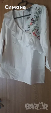 Дамска риза с бродерия, снимка 2 - Ризи - 56236933