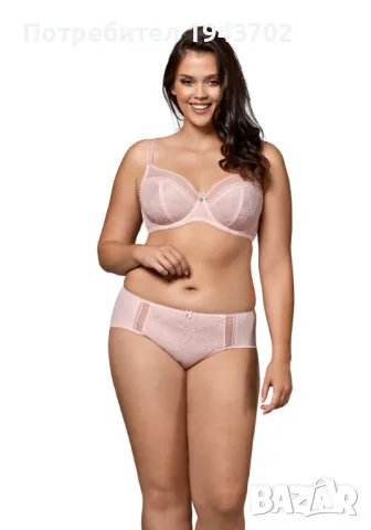 Бикини с дантела в розов цвят MONICA