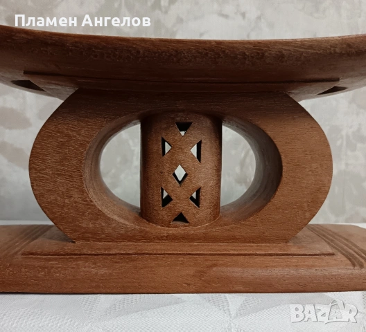Автентично столче, табуретка Ашанте от Гана, снимка 5 - Антикварни и старинни предмети - 53613214