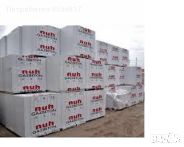 Газобетон Итонг NUH, снимка 2 - Строителни материали - 51530466