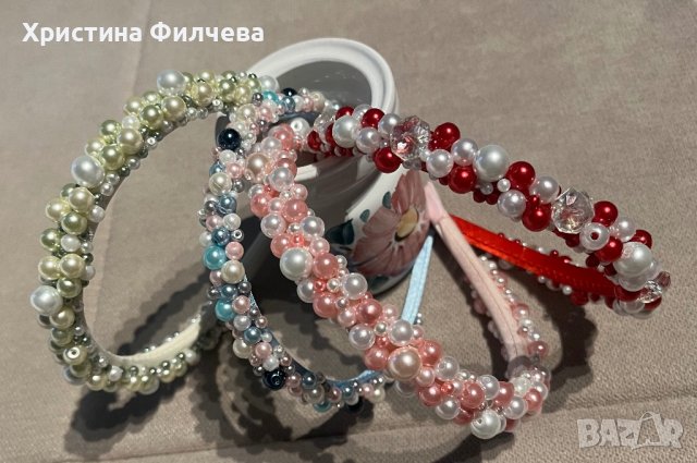 Нежна диадема от перли , снимка 9 - Полиране - 41396011