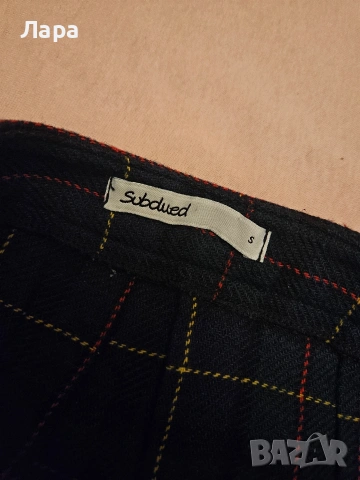 Къса карирана пола Subdued, снимка 3 - Поли - 53826820