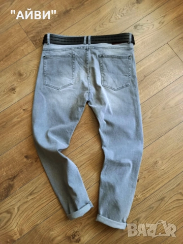ZARA мъжки еластични дънки, снимка 3 - Дънки - 52629371