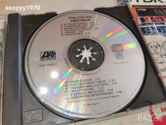 PHIL COLLINS CD MADE IN GERMANY 1003261638H2E6R, снимка 2 - CD дискове - 53784022