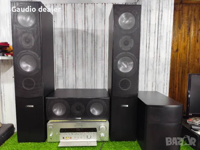 Подови Тонколони Canton Gle 470  + Ресийвър Sony STR db930 , снимка 1