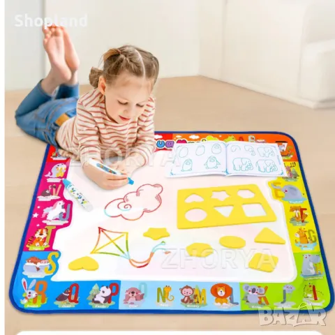 Детско килимче за рисуване с вода, снимка 2 - Образователни игри - 48548041