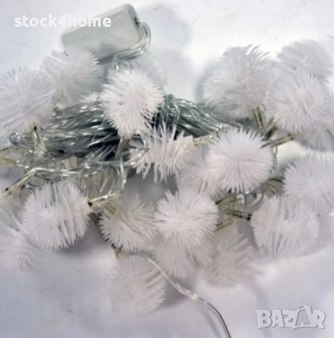 Коледни Лампички с форма на снижинки, Многоцветни, 5 метра, снимка 3 - Декорация за дома - 52672557