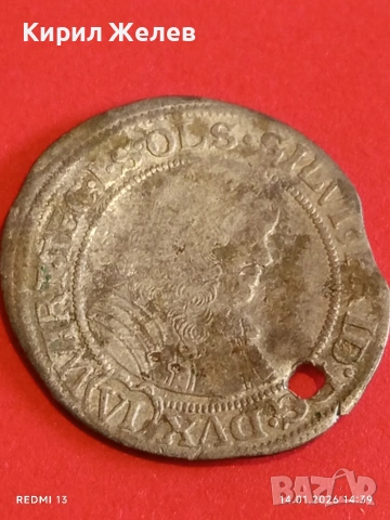 Сребърна монета 6 кройцера 1674г. Силвиус Фридрих Вюртемберг-Оле 52920, снимка 8 - Нумизматика и бонистика - 53096792