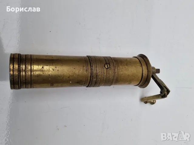 Стара, бронзова мелничка, снимка 5 - Антикварни и старинни предмети - 49679501