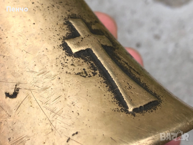 стар бронзов чан /звънец, хлопка/ , снимка 8 - Антикварни и старинни предмети - 44304740