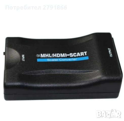 HDMI към Scart конвертор  , снимка 6 - Мрежови адаптери - 42638545