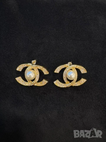 обеци от висококачествена стомана chanel valentino garavani versace ysl saint laurent , снимка 4 - Обеци - 51395628