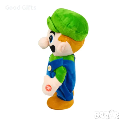 Интерактивна плюшена играчка Ходещ Супер Марио и Луйджи, Super Mario, снимка 3 - Плюшени играчки - 47469143