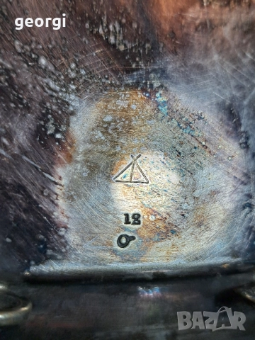 Стара английска посребрена фруктиера поднос 28/4, снимка 14 - Антикварни и старинни предмети - 51942237