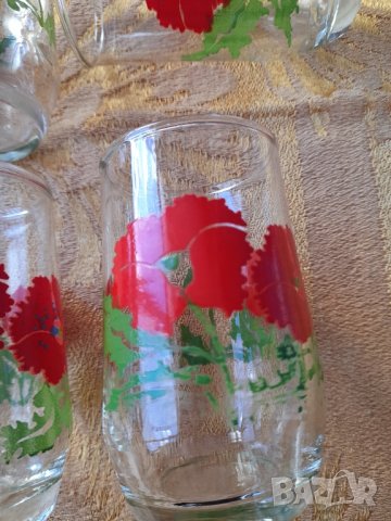 Ретро стъклени чашки , снимка 5 - Антикварни и старинни предмети - 44449222