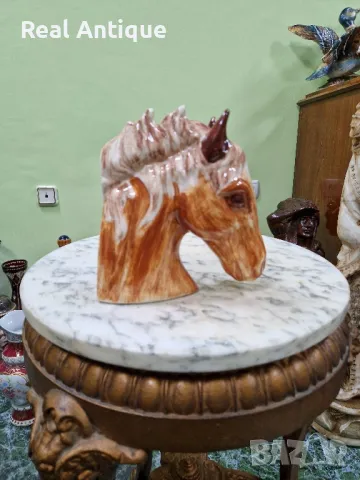 Уникална антикварна колекционерска порцеланова фигура статуетка , снимка 1