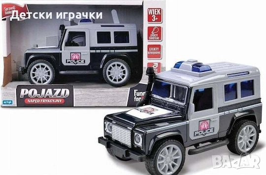 Джип полицейски с отварящи се врати, звуци и светлини , снимка 3 - Коли, камиони, мотори, писти - 52070497