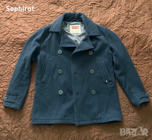Levis мъжко вълнено Navy Blue палто