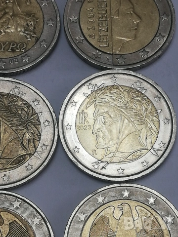 лот от 15 монети от 2 евро различни държави, снимка 10 - Нумизматика и бонистика - 47791967
