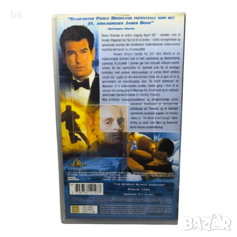 007 James Bond: The world it's not enough /видео касета без бг превод/, снимка 2 - Екшън - 40132440