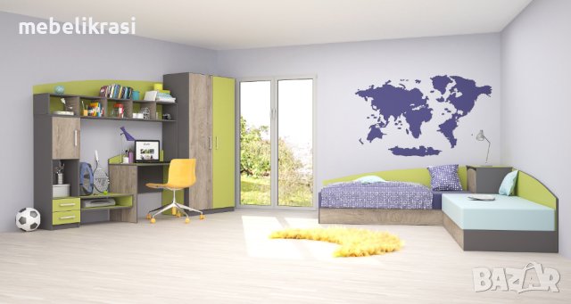 Обзавеждане за детската стая в свежи цветове НА ТОП ЦЕНА, снимка 7 - Спални и легла - 12574039