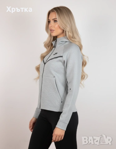 Nike Tech Fleece Windrunner - Оригинално дамско горнище размер M, снимка 3 - Спортни екипи - 53771424