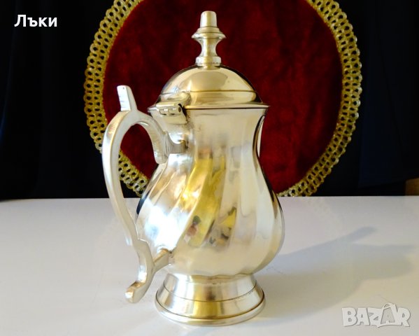 Бронзова кана за ракия,чайник,релеф. , снимка 4 - Антикварни и старинни предмети - 35816990