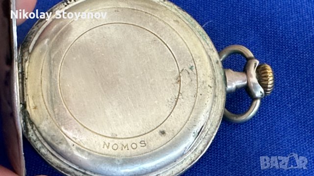 Сребърен Джобен часовник NOMOS, снимка 5 - Джобни - 41793817