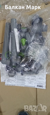 кухненска мивка CAREA KATLA – 2 корита + бамбукова дъска + сгъваема решетка, снимка 5 - Мивки - 52444528