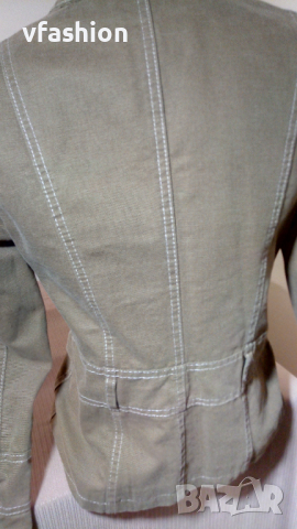 Дамско сако от плътен памучен плат, наподобяващ дънков, снимка 6 - Сака - 36287555