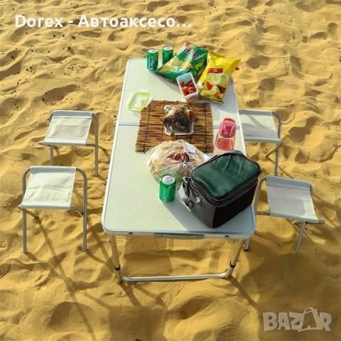 Маса за Къмпинг + 4 броя Столове - PA732, снимка 2 - Къмпинг мебели - 53590584
