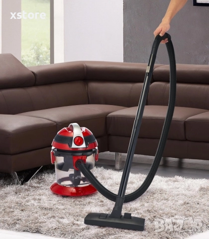 Прахосмукачка с воден филтър Voltz, 800W-1000W, 10л., Червена/Сива, снимка 5 - Прахосмукачки - 52796030