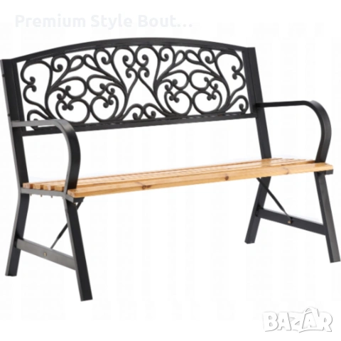 Елегантна градинска пейка GARDEN LINE – здрава болтова конструкция, снимка 6 - Градински мебели, декорация  - 53821392