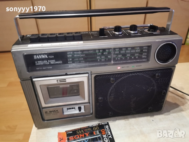 SANWA 7024-ВНОС SWISS 0301261948, снимка 3 - Радиокасетофони, транзистори - 52967426