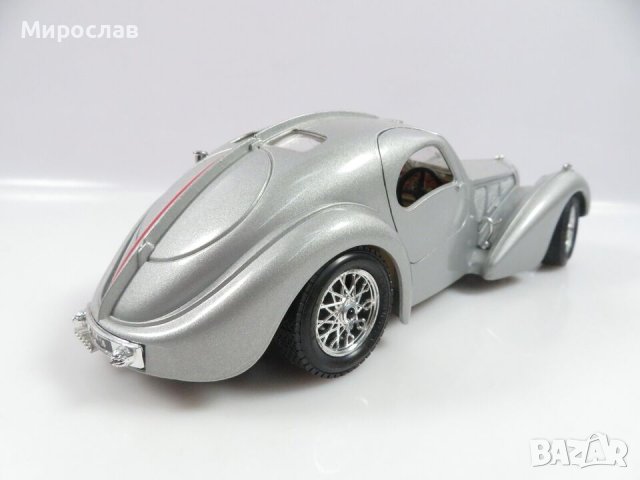 1:24 Bburago Bugatti Atlantic ИГРАЧКА КОЛИЧКА МОДЕЛ, снимка 4 - Колекции - 44498526