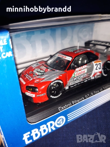 Nissan GTR  R 34 1.43  Nismo 24 Hours Of Le mans  Scale Ebbro N-22 N -23 , снимка 16 - Колекции - 51856637